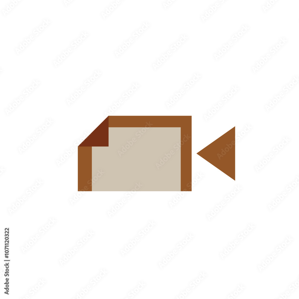 Logo document vlog minimalist with blank background Logo document vlog minimalist with blank background