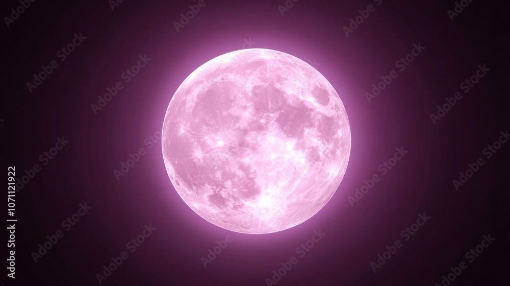 Moon Neon Background with Glowing Light Moon Neon Background with Glowing Light