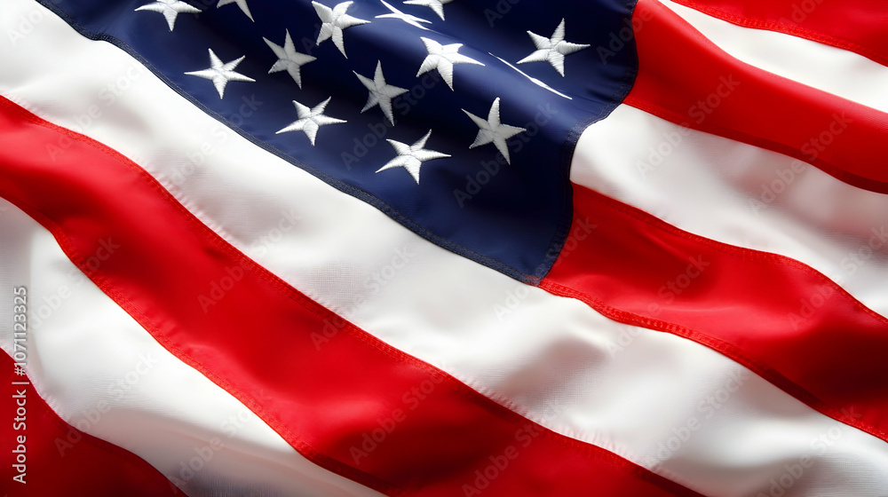 Close-Up of the US Flag: a high-definition close-up shot of the United States flag, highlighting its intricate details and vibrant colors. Generative AI Close-Up of the US Flag: a high-definition close-up shot of the United States flag, highlighting its intricate details and vibrant colors. Generative AI