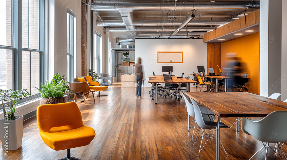blurred modern open office interior background contemporary workplace design architecture photography blurred modern open office interior background contemporary workplace design architecture photography