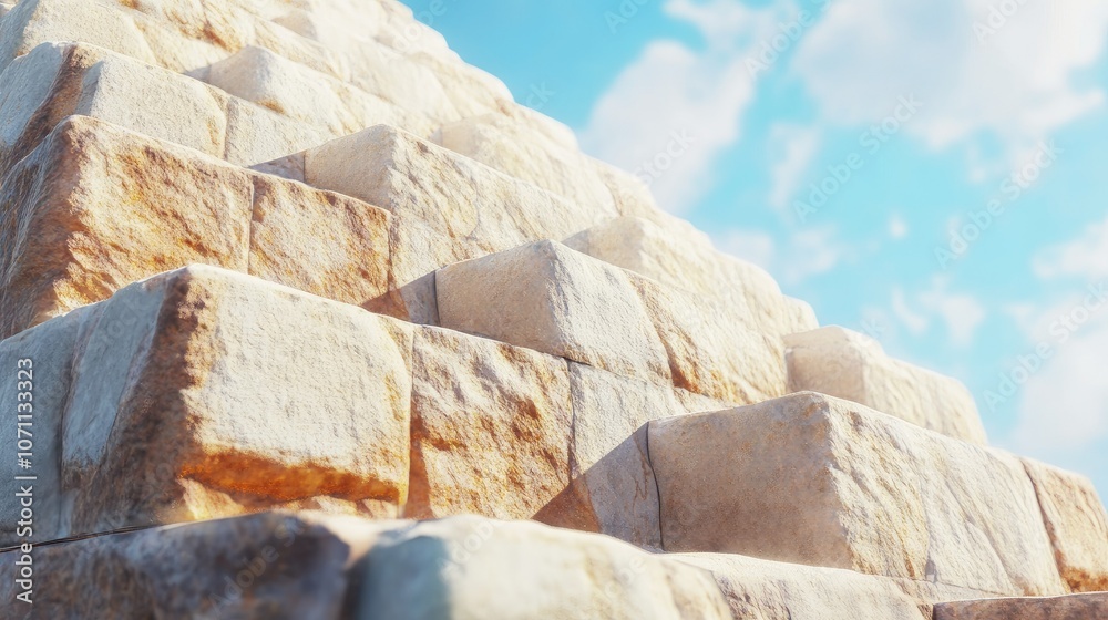Majestic Pyramid Against a Clear Blue Sky Majestic Pyramid Against a Clear Blue Sky