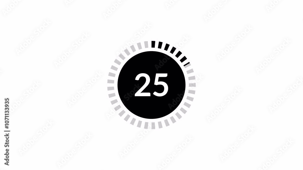 Circle countdown timer thirty seconds animation from 30 to 0 seconds on transparent background with alpha channel, 30 second countdown timer, Countdown video
Circle countdown timer thirty seconds animation from 30 to 0 seconds on transparent background with alpha channel, 30 second countdown timer, Countdown video