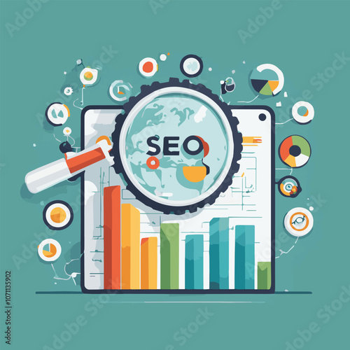 Data analytics automated with AI technology. Businessman use laptop and dashboard for Automating Data Management Analytics and Business Reports with KPI. AI chat bot. Database. Sales. Marketing.