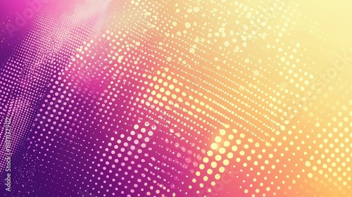 Wallpaper Mural Abstract background with glowing dots in shades of pink and yellow. Torontodigital.ca