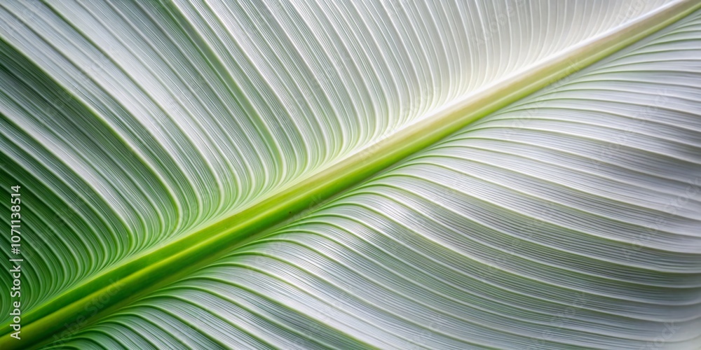 Fototapeta premium Seamless White Banana Leaf Relief Pattern Texture with Long Exposure Effect for Elegant Backgrounds and Creative Design Projects