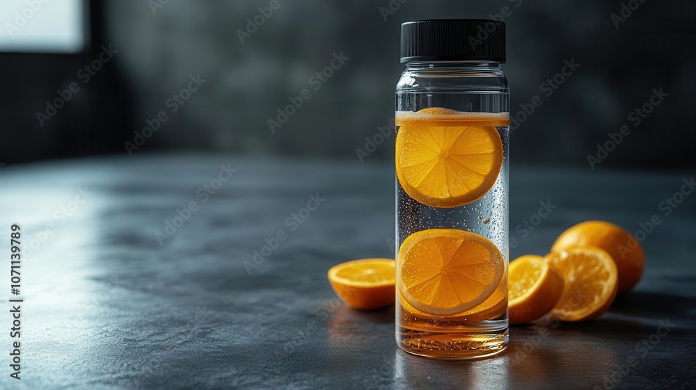 Dynamic sports drink with Zero Sugar and vitamin symbols, modern design, refreshes and energizes, sports drink, clean performance boost Dynamic sports drink with Zero Sugar and vitamin symbols, modern design, refreshes and energizes, sports drink, clean performance boost