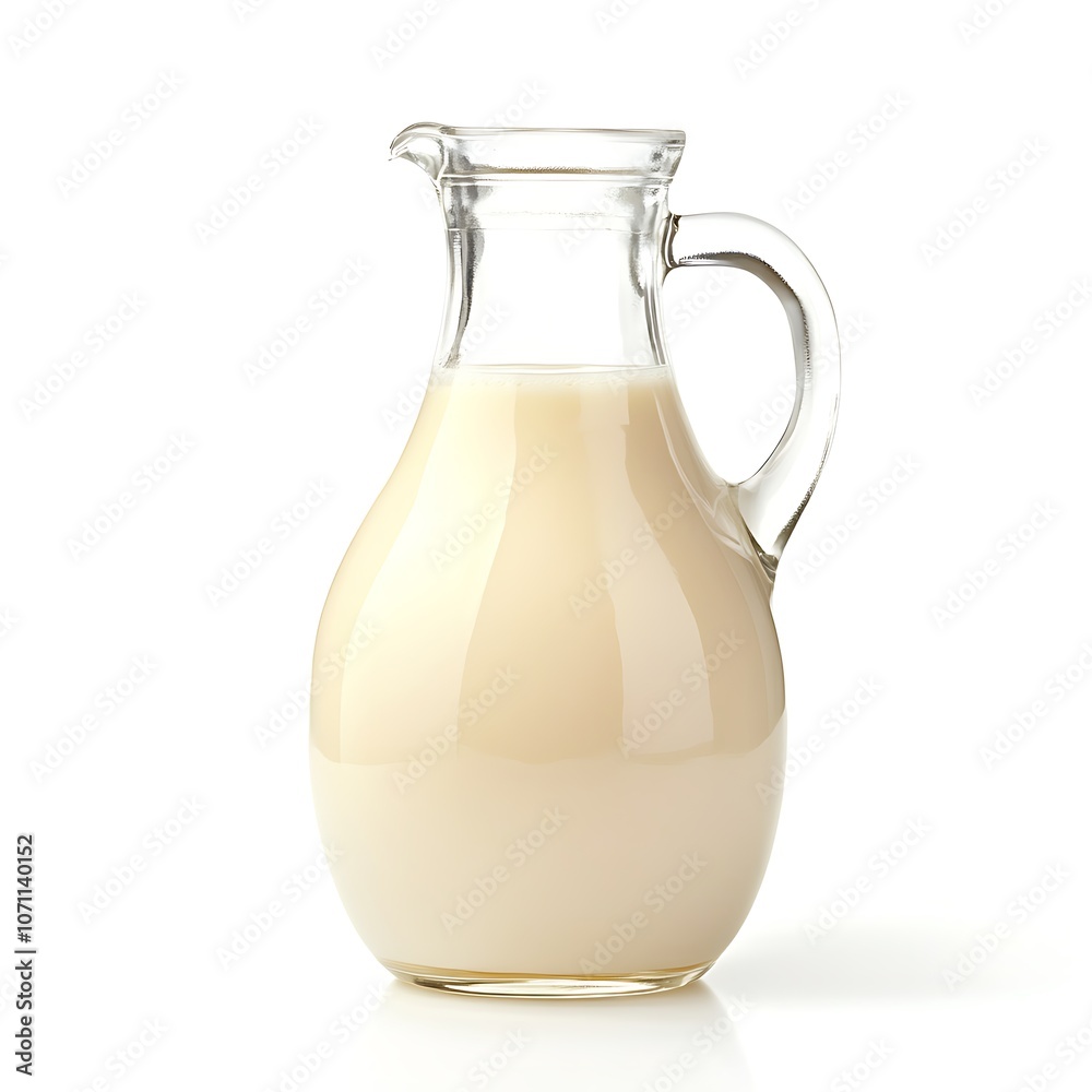 Cow’s milk, whole fresh isolated on white background, close Cow’s milk, whole fresh isolated on white background, close