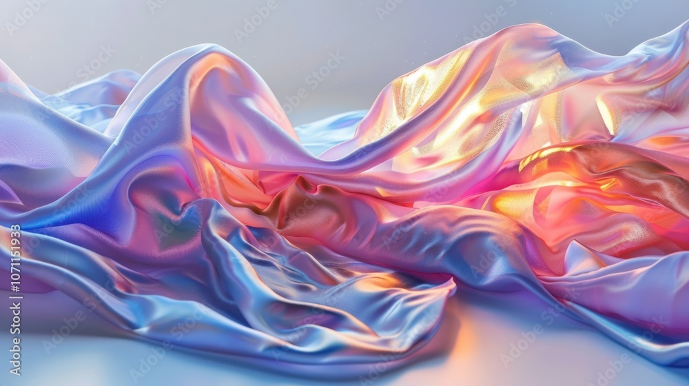 Abstract Silk Fabric Waves Abstract Silk Fabric Waves