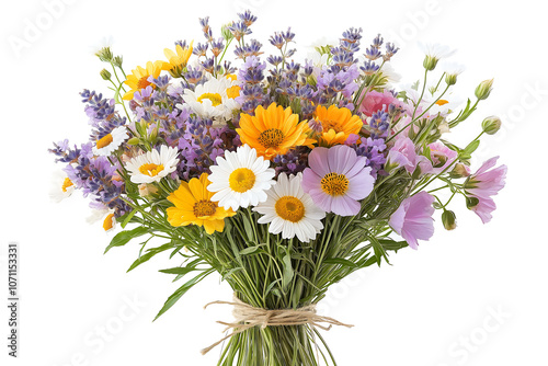 A Vibrant Bouquet of Summer Flowers