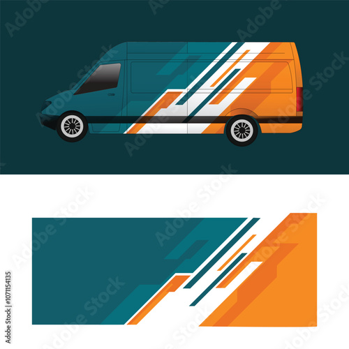 vector design decal livery wrap car van body