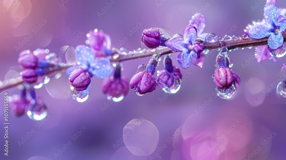 Purple Flower Branch Purple Flower Branch
