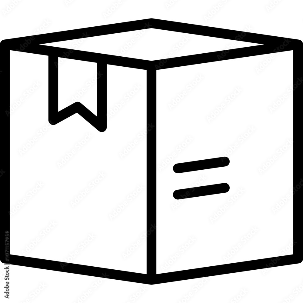 package icon illustration design with outline package icon illustration design with outline