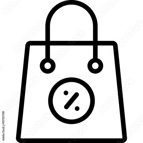 purchases icon illustration design with outline