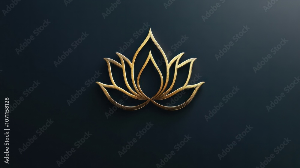 Simple Diwali card with gold lotus design and 'Happy Diwali' text in an elegant font on a dark background Simple Diwali card with gold lotus design and 'Happy Diwali' text in an elegant font on a dark background