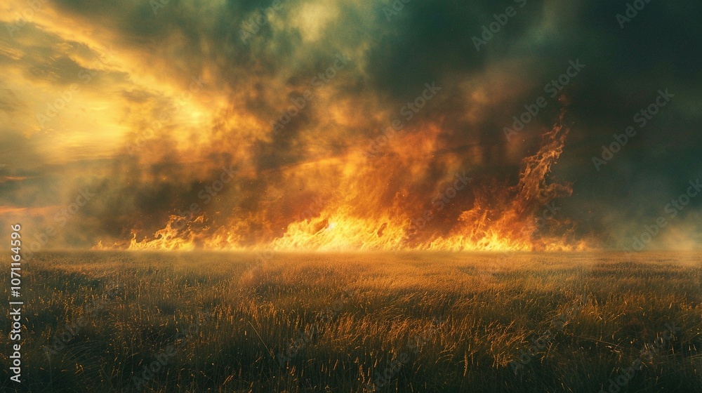 Ashen Ruins: Severe Environmental Damage Resulting from Prolonged Grassland Fires