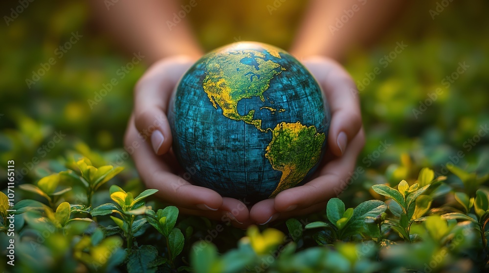 Symbolic image of globe in hand holding, elements of human activity and nature. Environment. save clean planet. ecology concept. Saving nature future generations. Earth Day, copy space 4k Resolution Symbolic image of globe in hand holding, elements of human activity and nature. Environment. save clean planet. ecology concept. Saving nature future generations. Earth Day, copy space 4k Resolution