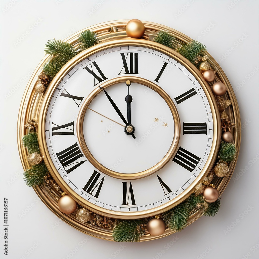 Fototapeta premium Happy New Year Clock