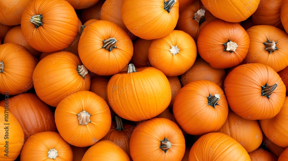 A Close-Up View of a Pile of Ripe Pumpkins Background A Close-Up View of a Pile of Ripe Pumpkins Background