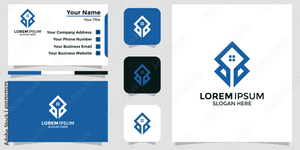 real estate design logo and branding card real estate design logo and branding card
