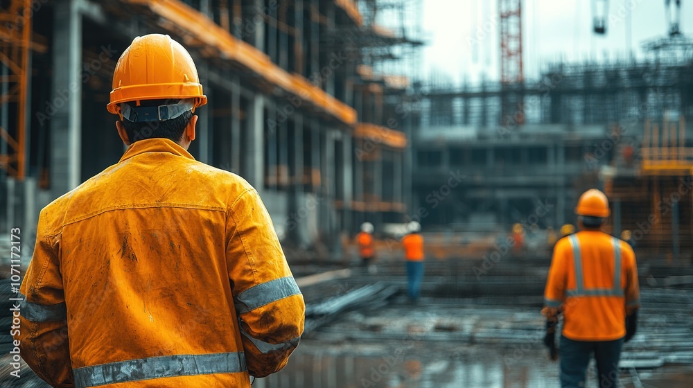 engineer and site manager working side-by-side on a construction project, communicating to keep the site running efficiently engineer and site manager working side-by-side on a construction project, communicating to keep the site running efficiently
