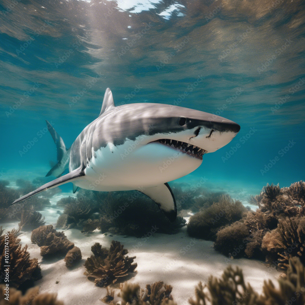 Fototapeta premium Great White Shark