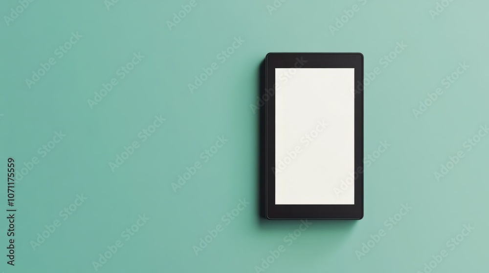 Electronic reading device with blank screen, isolated on a plain background, ideal for reading on the go Electronic reading device with blank screen, isolated on a plain background, ideal for reading on the go