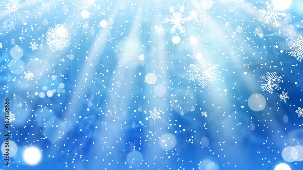 Obraz premium Snowflakes flying winter background wallpaper