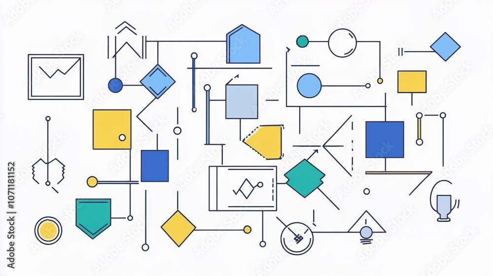 A detailed flowchart illustrating an algorithm with connected shapes, showcasing the sequential steps and processes of the algorithm. The flowchart is structured with clear, interconnected shapes, A detailed flowchart illustrating an algorithm with connected shapes, showcasing the sequential steps and processes of the algorithm. The flowchart is structured with clear, interconnected shapes,