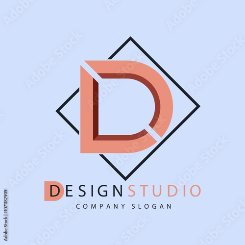 a logo for design studio company that is made by design studio