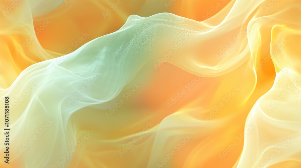 Obraz premium Seamless abstract pattern featuring a soft blurred yellow backdrop ideal for vibrant design projects