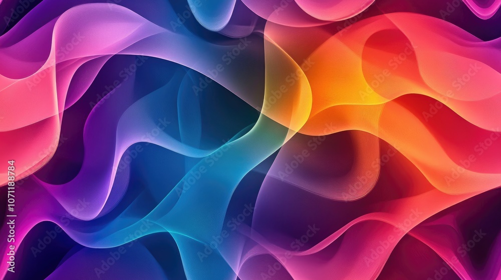 Obraz premium Beautiful multicolored abstract seamless pattern ideal for versatile designs perfect for websites print media wallpapers and brochures