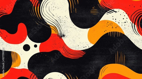 Wallpaper Mural Seamless abstract pattern featuring vintage geometric textures ideal for wallpaper and textile design art prints and advertising materials Torontodigital.ca