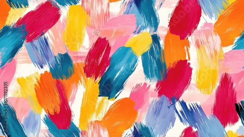 Brushed painted abstract background seamless pattern with vibrant colors ideal for textile and wallpaper designs