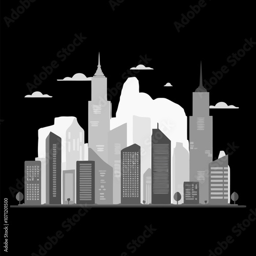 A Beautiful silhouette art vector design