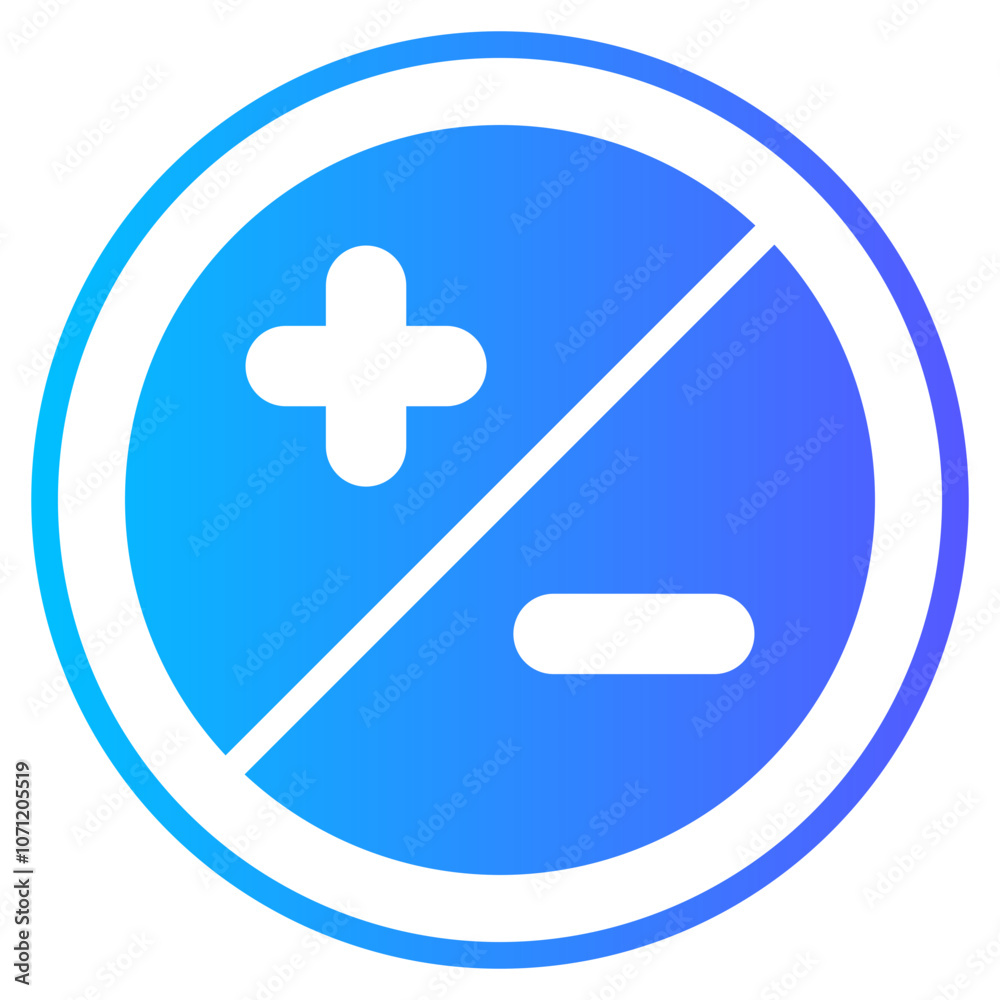 Obraz premium diaphragm gradient icon