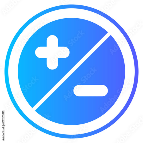 diaphragm gradient icon
