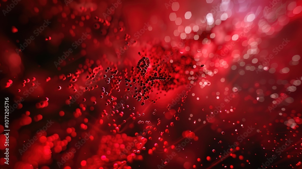 Red Abstract Particle Flow Line - a vibrant and dynamic visual. The flowing particles create an energetic and futuristic scene. Red Abstract Particle Flow Line - a vibrant and dynamic visual. The flowing particles create an energetic and futuristic scene.