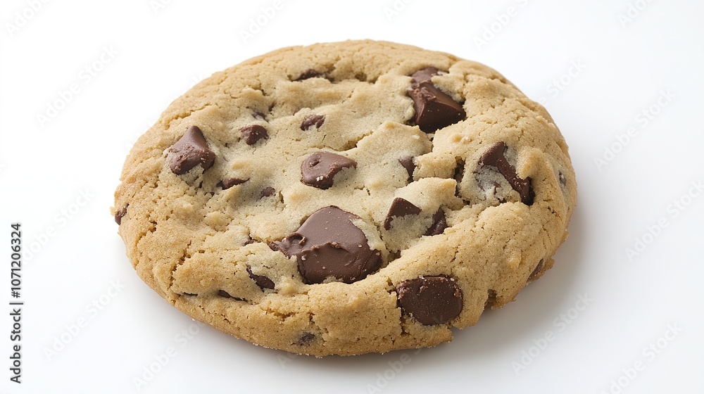 A delicious and inviting cookie, freshly baked with a golden-brown exterior and a soft, chewy interior. The cookie is perfect for anyone looking for a sweet treat, with an irresistible texture A delicious and inviting cookie, freshly baked with a golden-brown exterior and a soft, chewy interior. The cookie is perfect for anyone looking for a sweet treat, with an irresistible texture