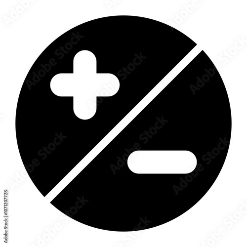 diaphragm glyph icon