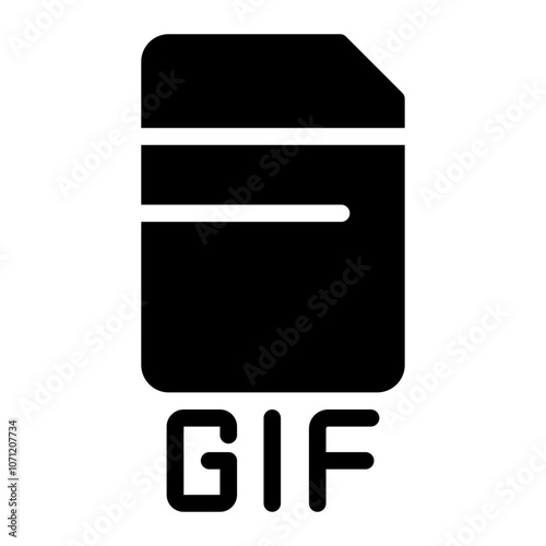 gif glyph icon