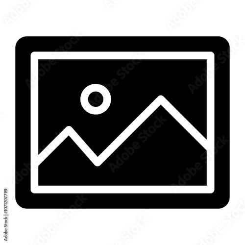 photo glyph icon
