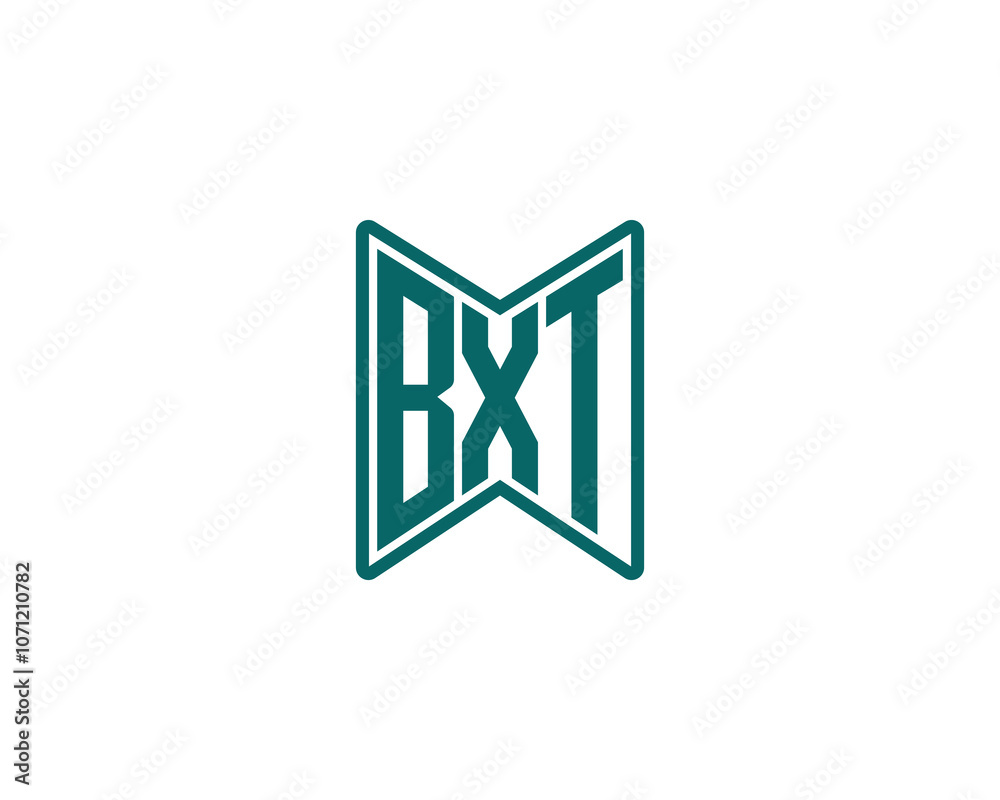 BXT logo design vector template. BXT
