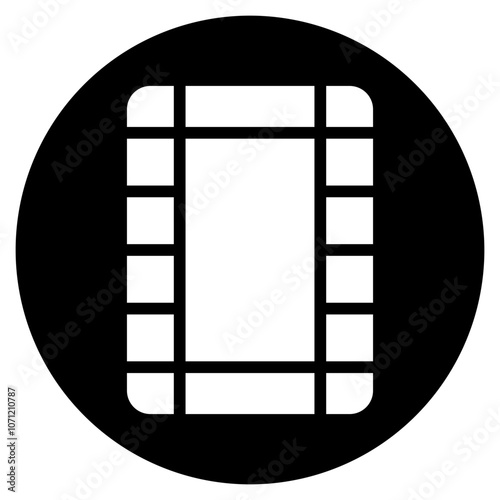 film roll glyph icon