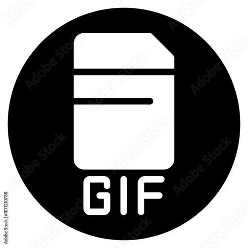 gif glyph icon