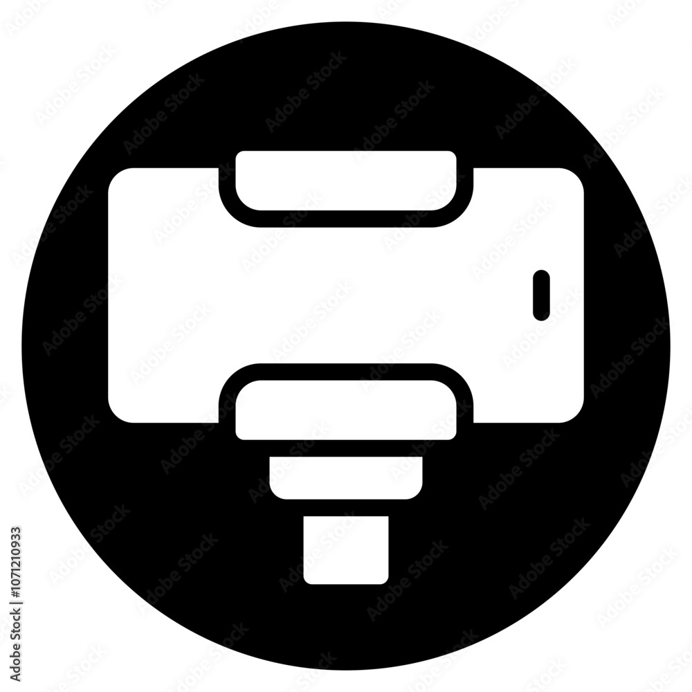 selfie stick glyph icon selfie stick glyph icon