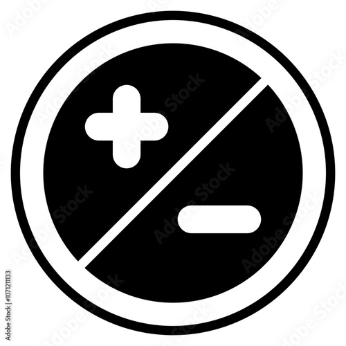 diaphragm glyph icon