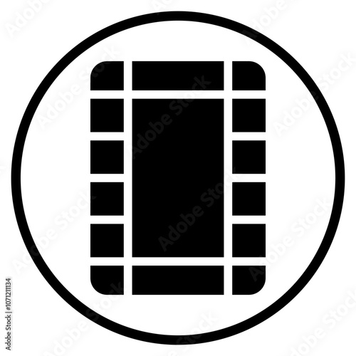 film roll glyph icon