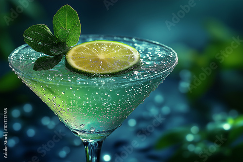 cocktail with lime