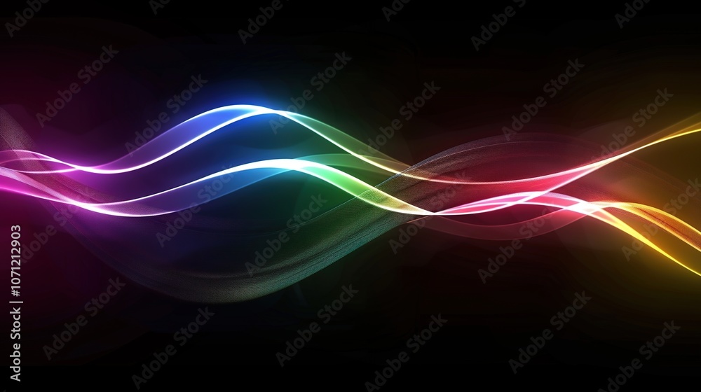 Fototapeta premium Gradient Light Effect Smoke on Black Background - a mesmerizing and atmospheric visual. The gradient smoke effect adds depth and intrigue to the dark backdrop.