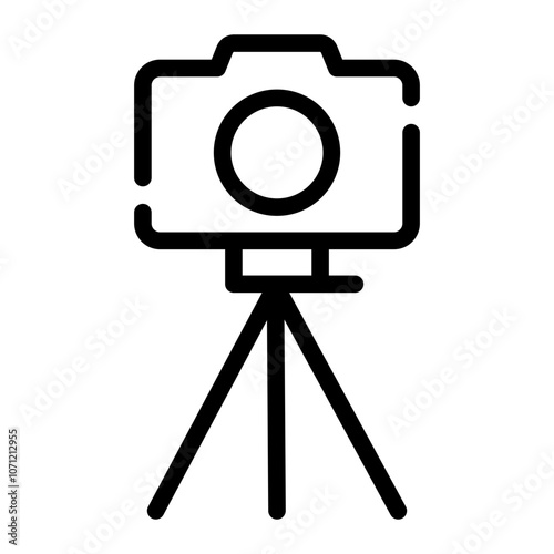 tripod line icon